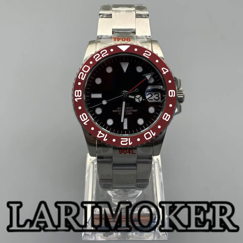 LARIMOKER 36mm 38mm NH34 Movement GMT Men's Mechanical Watch Luminous Sapphire Glass Stainless Steel Bracelet
LARIMOKER 36mm 38mm NH34 Movement GMT Men's Mechanical Watch Luminous Sapphire Glass Stainless Steel Bracelet