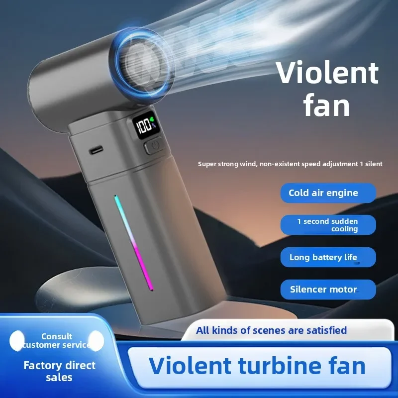 Handheld Electric Fan Portable Fan Hanging Neck Digital Display Turbine Folding High-speed Semiconductor Ice Fan
Handheld Electric Fan Portable Fan Hanging Neck Digital Display Turbine Folding High-speed Semiconductor Ice Fan