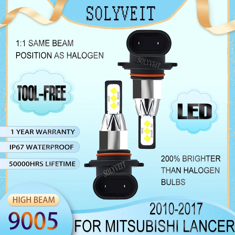 Simple Installation Enhanced Safety Waterproof 9005 LED High Beam For Mitsubishi Lancer 2010 2011 2012 2013 2014 2015 2016 2017
Simple Installation Enhanced Safety Waterproof 9005 LED High Beam For Mitsubishi Lancer 2010 2011 2012 2013 2014 2015 2016 2017