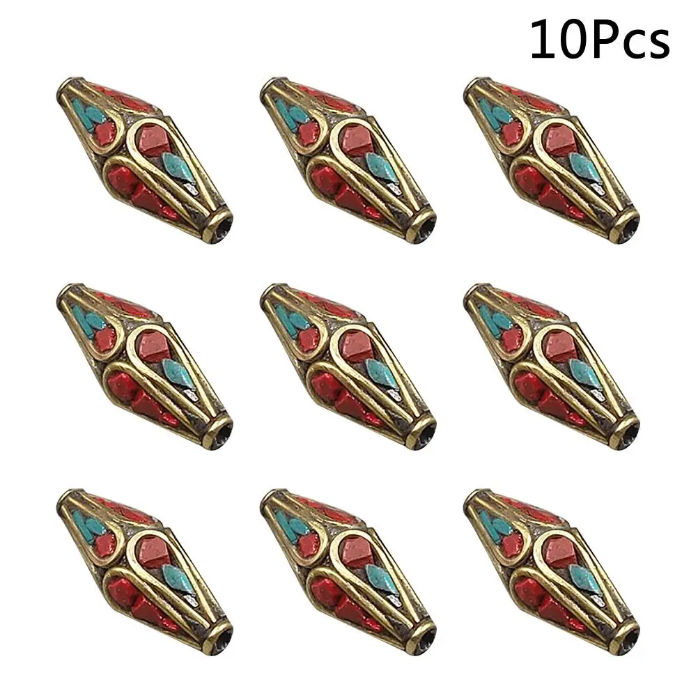 10 Pcs Turquoise Spacer Beads Handmade Buddha Beads Copper DIY Jewelry Making Supplies Crafting Project Accessories
10 Pcs Turquoise Spacer Beads Handmade Buddha Beads Copper DIY Jewelry Making Supplies Crafting Project Accessories
