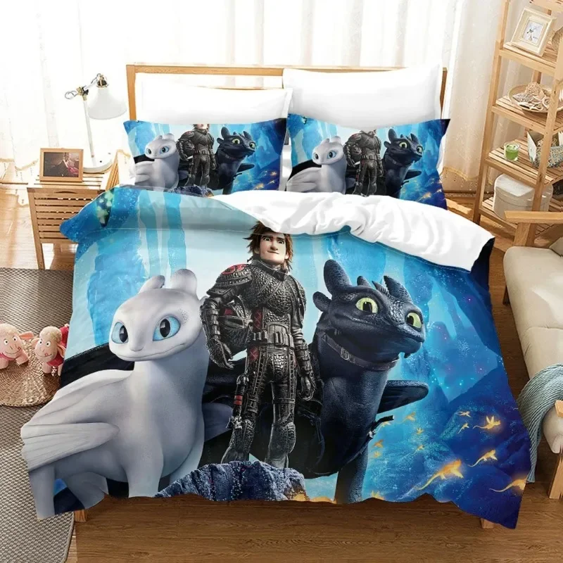 How To Train Your Dragons Duvet Cover Pillowcase Bedding Set Funny T-Toothless Adult Boy Girl Bedroom Decoration Children Gift
How To Train Your Dragons Duvet Cover Pillowcase Bedding Set Funny T-Toothless Adult Boy Girl Bedroom Decoration Children Gift