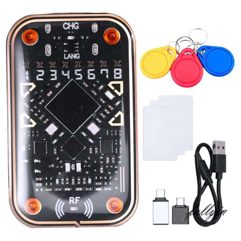 FULL-Chameleon Ultra V2.0 RFID смарт-чип-эмулятор 125 кГц 13,56 МГц декодирование карт NFC Дубликатор + 3Xuid брелок/картаCUID
FULL-Chameleon Ultra V2.0 RFID смарт-чип-эмулятор 125 кГц 13,56 МГц декодирование карт NFC Дубликатор + 3Xuid брелок/картаCUID