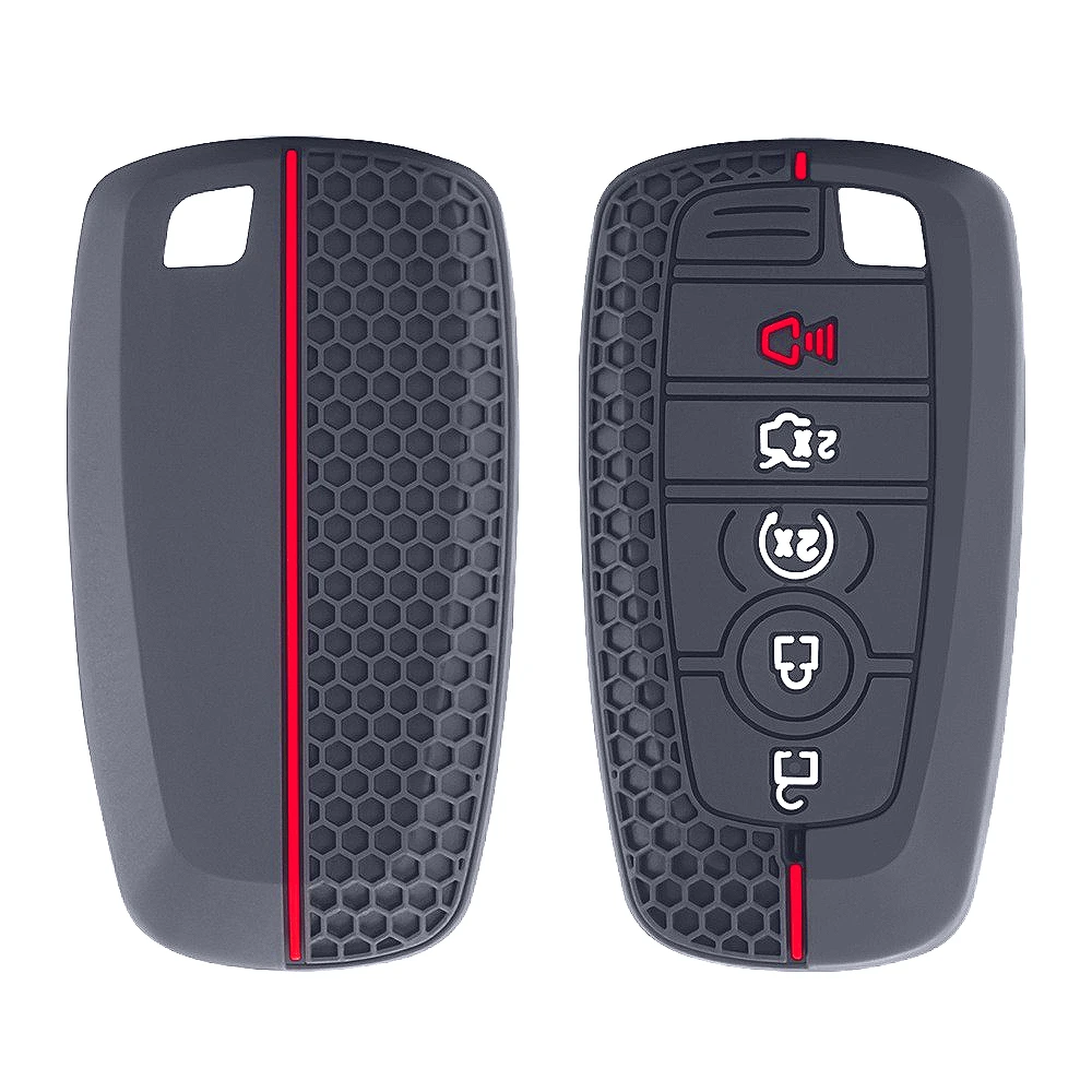Чехол для Ford Explorer Mustang Fusion Escape F150 F250 F350 F450 F550 Ford Raptor с 5 кнопками, силиконовый кожаный чехол для ключей от автомобиля
Чехол для Ford Explorer Mustang Fusion Escape F150 F250 F350 F450 F550 Ford Raptor с 5 кнопками, силиконовый кожаный чехол для ключей от автомобиля
