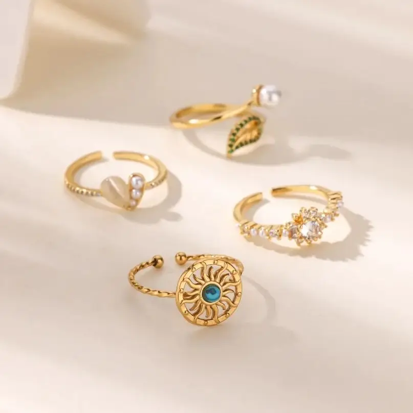 Vintage Stainless Steel Pearl Ring for Women Gold Plated Opening Adjuatable Finger Ring Exquisite Wedding Party Jewelry 2025
Vintage Stainless Steel Pearl Ring for Women Gold Plated Opening Adjuatable Finger Ring Exquisite Wedding Party Jewelry 2025