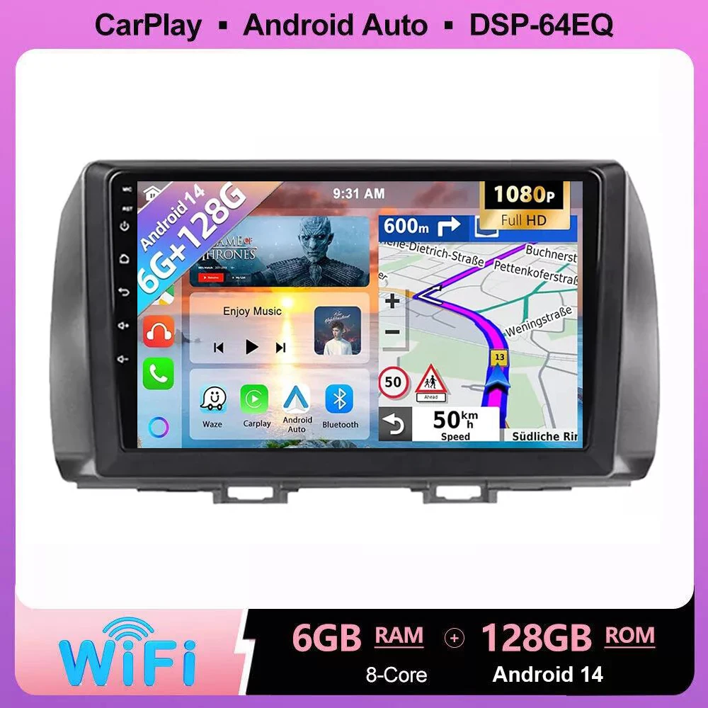 8G+128G Car Radio For Toyota bB 2 QNC20 Daihatsu Materia 2005 - 2016 Multimedia Player Stereo GPS Navigation Wireless Carplay
8G+128G Car Radio For Toyota bB 2 QNC20 Daihatsu Materia 2005 - 2016 Multimedia Player Stereo GPS Navigation Wireless Carplay