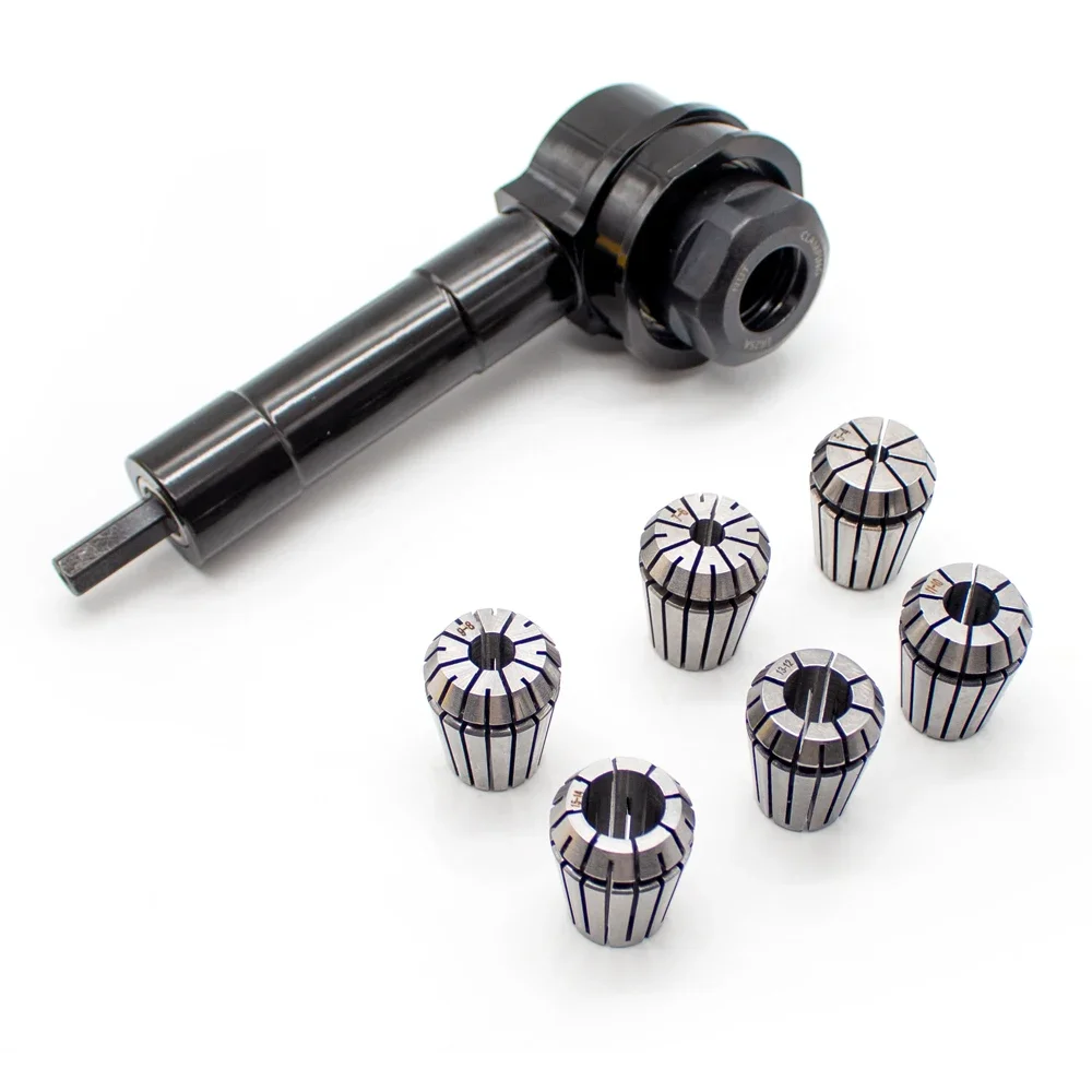 Professional 90 Degree Drillling Converter Large Torque Right Angle Bend Extension Drill Attachment Adapter with ER25 Collet Set
Professional 90 Degree Drillling Converter Large Torque Right Angle Bend Extension Drill Attachment Adapter with ER25 Collet Set