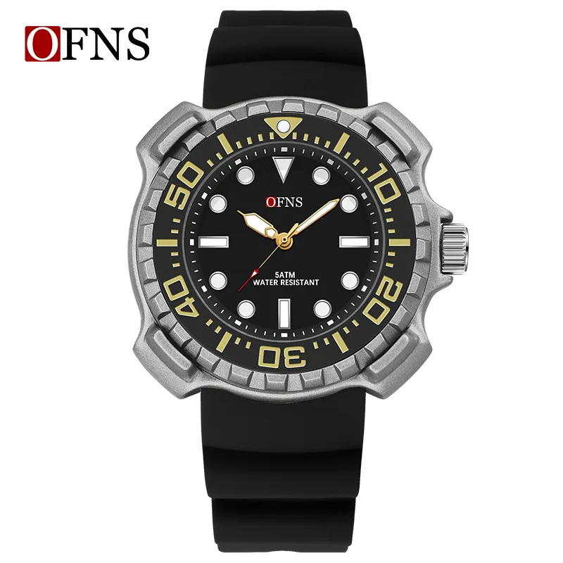 Fashion Ofns 1301 Top Brand Simple Men's Quartz Watch Silicone Strap Waterproof Casual Wristwatch Daily Wear Sports Military
Fashion Ofns 1301 Top Brand Simple Men's Quartz Watch Silicone Strap Waterproof Casual Wristwatch Daily Wear Sports Military