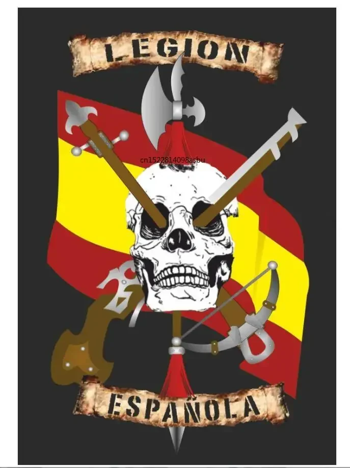 Футболка Испании с символом иностранного легиона и черепом, флагом Легиона, Espanola. Мужская футболка из 100% хлопка с круглым вырезом и коротким рукавом, новинка S-3XL
Футболка Испании с символом иностранного легиона и черепом, флагом Легиона, Espanola. Мужская футболка из 100% хлопка с круглым вырезом и коротким рукавом, новинка S-3XL