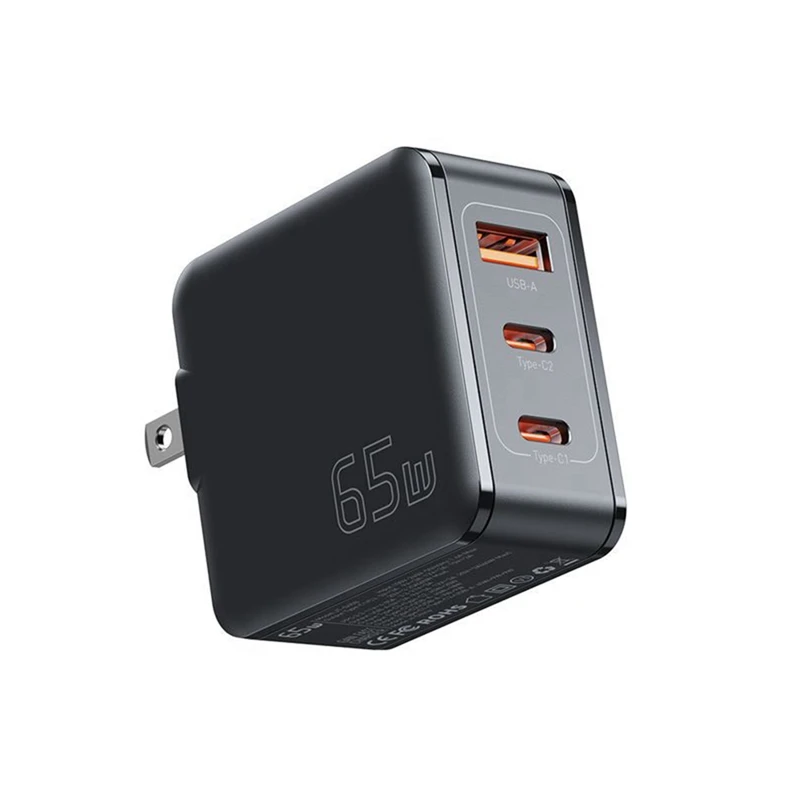 Essager 65W Gan USB Type C Quick Chagers Multi-Port Charger Fit For Samsung Iphone Laptop Chagers US Plug
Essager 65W Gan USB Type C Quick Chagers Multi-Port Charger Fit For Samsung Iphone Laptop Chagers US Plug