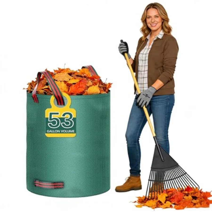 53 Gallon leaf bags yard waste bags lawn bags, It can be used to collect fallen leaves, weeds, and yard trash, store outdoor to
53 Gallon leaf bags yard waste bags lawn bags, It can be used to collect fallen leaves, weeds, and yard trash, store outdoor to