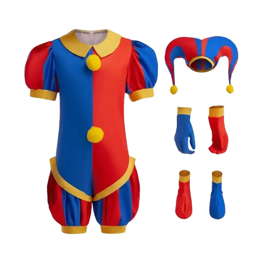 Magic Digital Circus children's clothing movie cosplay children's clown costume set boy jumpsuit girl comical carnival Easter p
Magic Digital Circus children's clothing movie cosplay children's clown costume set boy jumpsuit girl comical carnival Easter p