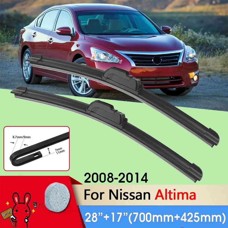 Car Wiper LHD Front Wiper Blades 28"+17" For Nissan Altima 2008-2014 Fit U Hook Arm Windscreen Wipers Auto Accessories
Car Wiper LHD Front Wiper Blades 28"+17" For Nissan Altima 2008-2014 Fit U Hook Arm Windscreen Wipers Auto Accessories