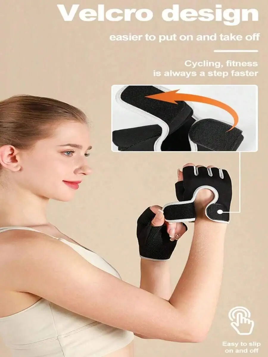 Unisex Fingerless Cycling Gloves Anti-Slip Breathable Half Finger For Fitness Biking
Unisex Fingerless Cycling Gloves Anti-Slip Breathable Half Finger For Fitness Biking