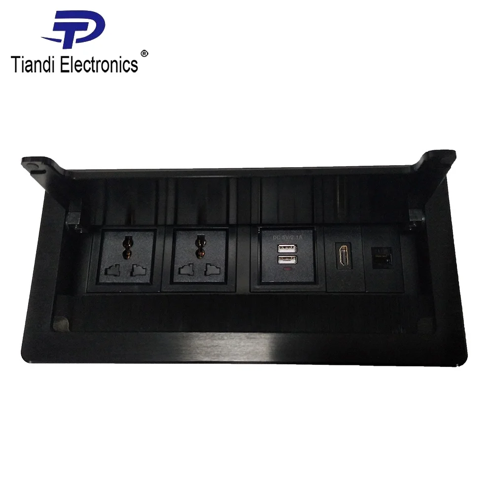 Table Socket 2-bit Universal Power Plug Brush Clamshell Hidden Dust Proof Outlet +2 USB Charge Connector +HDMI Network Interface
Table Socket 2-bit Universal Power Plug Brush Clamshell Hidden Dust Proof Outlet +2 USB Charge Connector +HDMI Network Interface