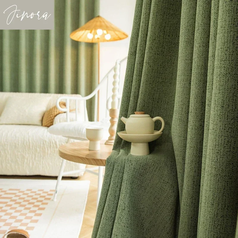 Blackout Curtains Cotton and Linen High Nordic Luxury Simple Curtains for Living Dining Room Bedroom Matcha Green Curtain Custom
Blackout Curtains Cotton and Linen High Nordic Luxury Simple Curtains for Living Dining Room Bedroom Matcha Green Curtain Custom