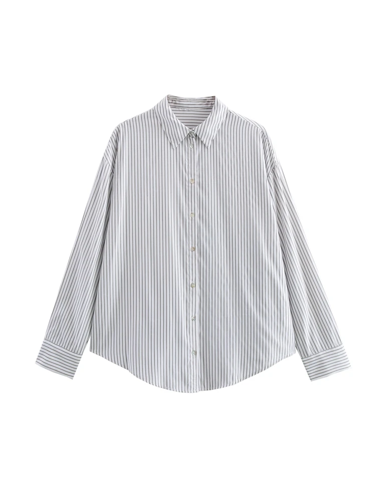 OUROPEAN ZTATION 2025 Spring New Woman's Retro Turn-down Collar Top Coat Sophisticated Woman Long Sleeve Outerwear Shirt Print
OUROPEAN ZTATION 2025 Spring New Woman's Retro Turn-down Collar Top Coat Sophisticated Woman Long Sleeve Outerwear Shirt Print