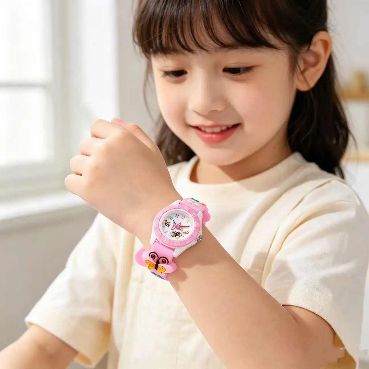 New Fashionable Children's Watch, New 3D Pattern Butterfly Children's Cartoon Watch
New Fashionable Children's Watch, New 3D Pattern Butterfly Children's Cartoon Watch