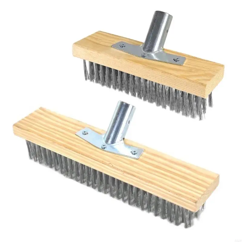 652F Stainless Steel Wire Floor Brush Head Multipurpose Steel Metallic Wire Deck Brush for Outdoor Deck Garage Pool Grout
652F Stainless Steel Wire Floor Brush Head Multipurpose Steel Metallic Wire Deck Brush for Outdoor Deck Garage Pool Grout