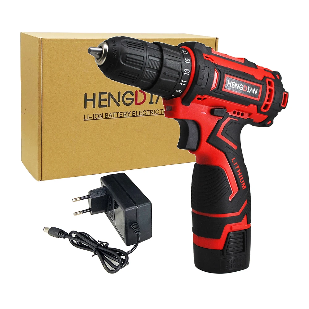 18V 10mm Cordless Electric Drill Mini Wireless Drill Driver Screwdriver Impact Lithium Battery Hand Tool
18V 10mm Cordless Electric Drill Mini Wireless Drill Driver Screwdriver Impact Lithium Battery Hand Tool
