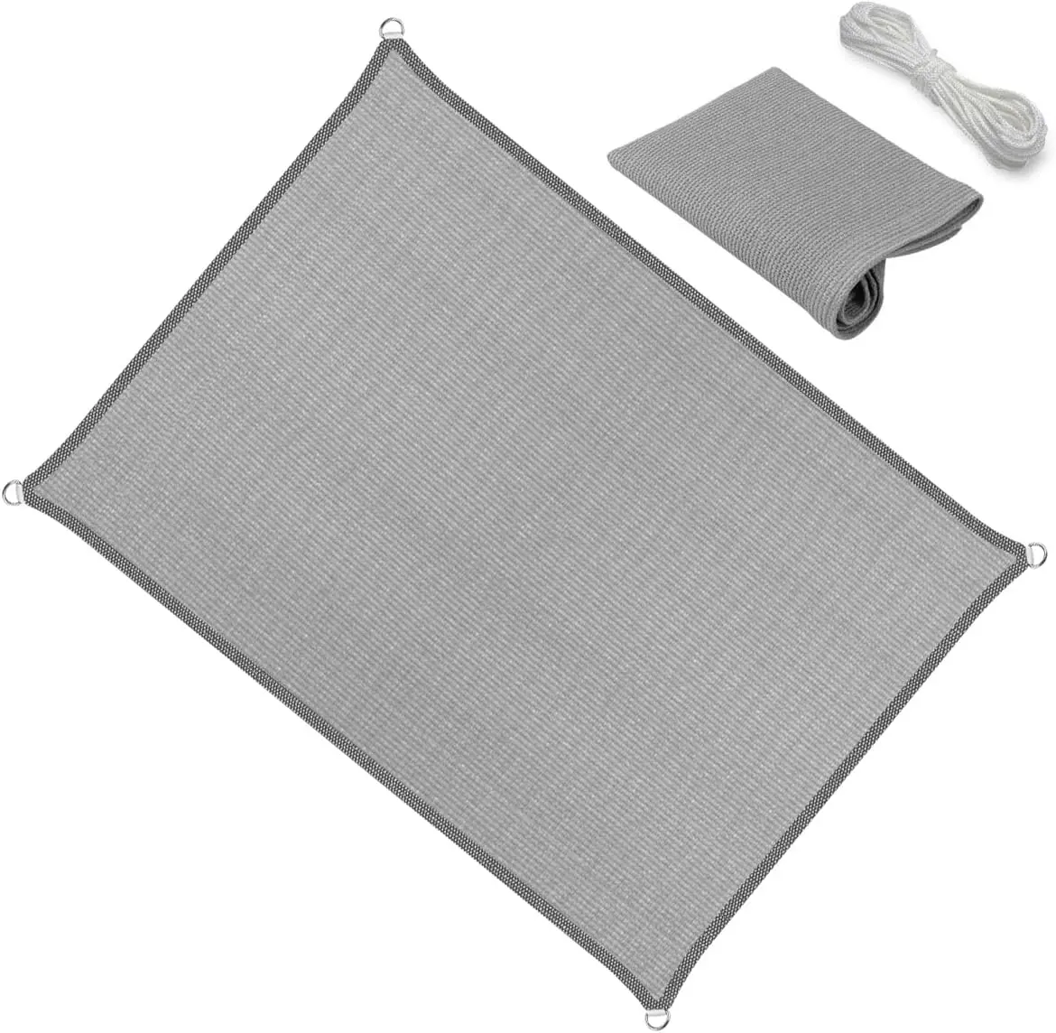 5' x 7' Gray Sun Shade Sail Straight Edge Canopy Awning Pergola Cover, for Outdoor Lawn Garden Backyard Carport
5' x 7' Gray Sun Shade Sail Straight Edge Canopy Awning Pergola Cover, for Outdoor Lawn Garden Backyard Carport