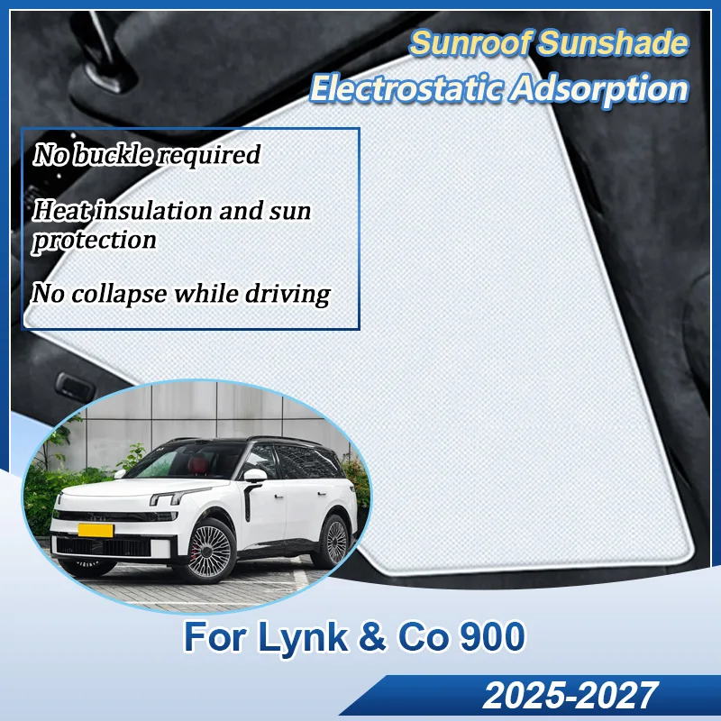 Car Roof Sunshade For Lynk & Co 900 L946 2025 2026 2027 Electrostatic Adsorption Visors Heat Insulation Shading Accessories
Car Roof Sunshade For Lynk & Co 900 L946 2025 2026 2027 Electrostatic Adsorption Visors Heat Insulation Shading Accessories