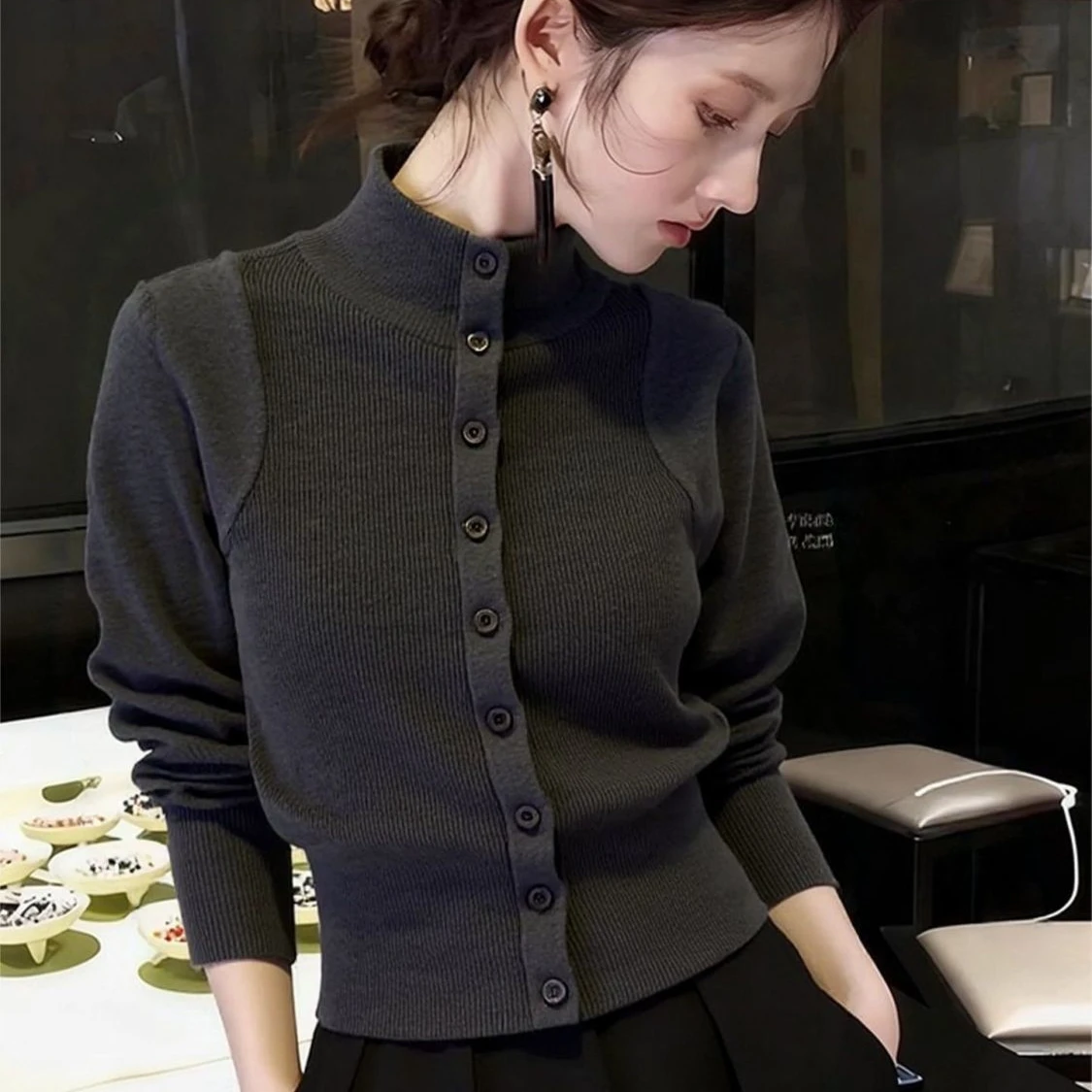 Premium Knitted High Neck Sweater Non-Pilling Autumn Winter Women's Fashion Guangzhou Thirteenth Factory Dongguan Daliang
Premium Knitted High Neck Sweater Non-Pilling Autumn Winter Women's Fashion Guangzhou Thirteenth Factory Dongguan Daliang
