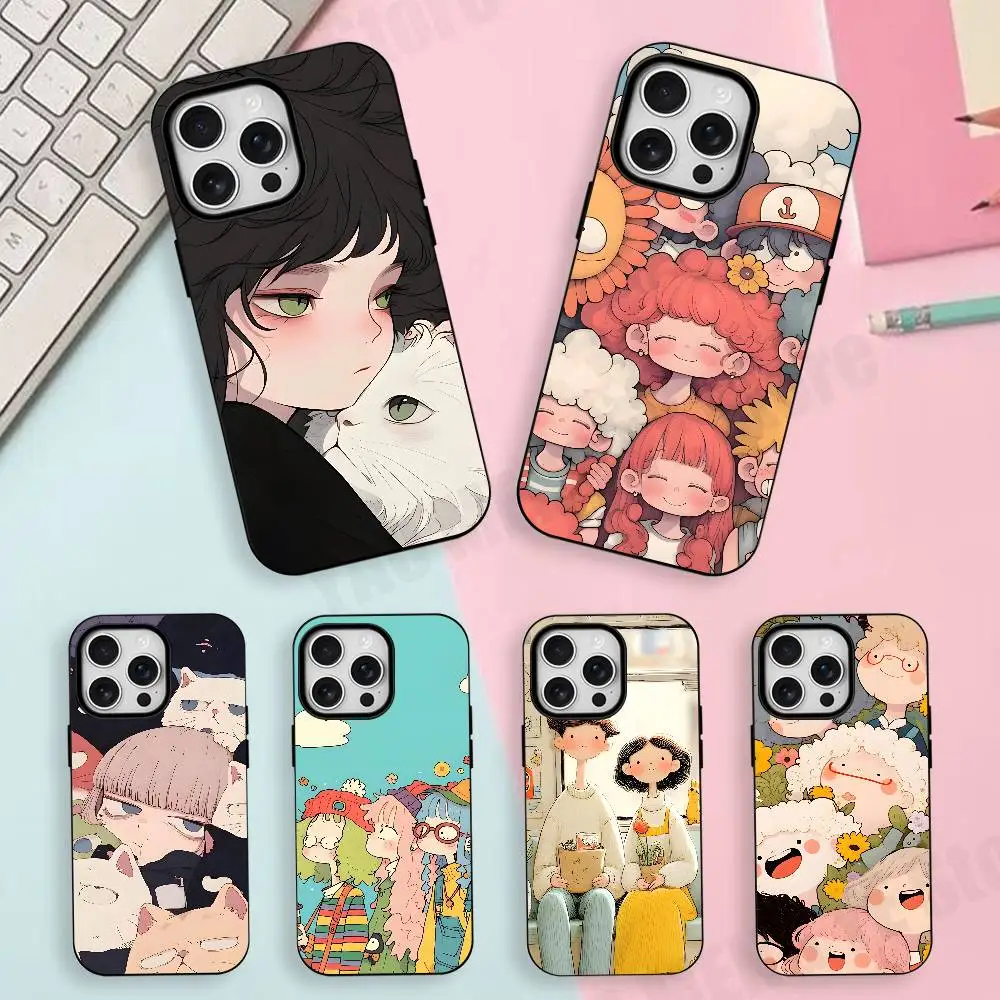 Illustration Friends Matte Magnetic For Case For iPhone 17,16,15,14,13,12,11 Pro Plus Mini Max Frosted Cover
Illustration Friends Matte Magnetic For Case For iPhone 17,16,15,14,13,12,11 Pro Plus Mini Max Frosted Cover