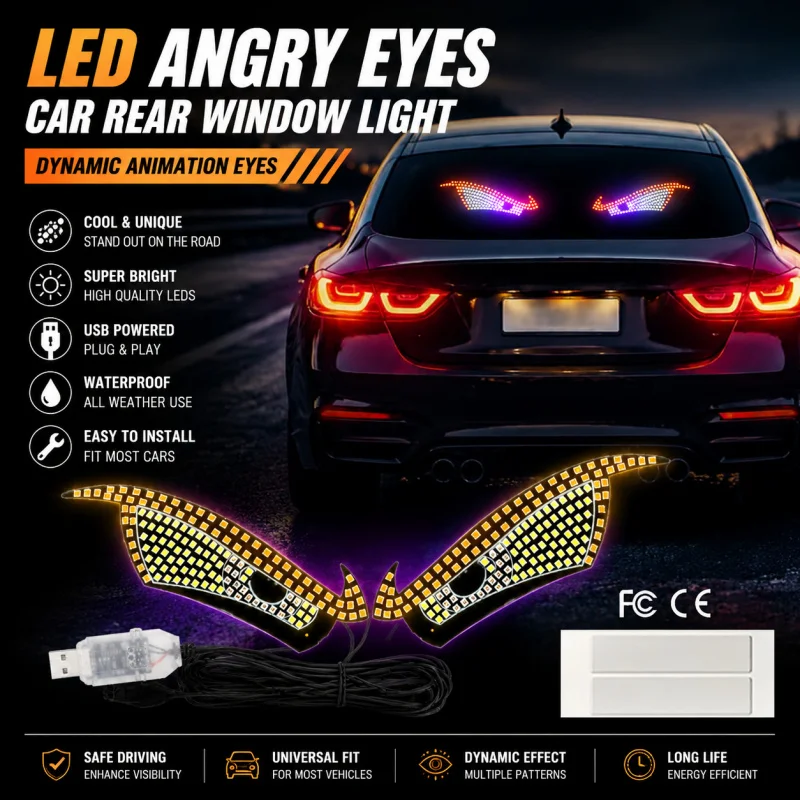 Car Devil Eye Decorative Light LEDBig Eye Customized Lights 11ModeUSB
Car Devil Eye Decorative Light LEDBig Eye Customized Lights 11ModeUSB
