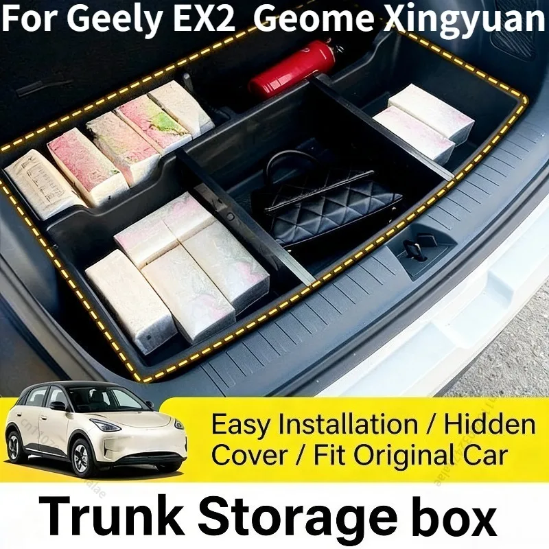 Car Trunk Storage Box Rear Tailbox Cargo Organizer Accessories For Geely EX2 Proton eMas 5 Geely Geome Xingyuan 2025 2026
Car Trunk Storage Box Rear Tailbox Cargo Organizer Accessories For Geely EX2 Proton eMas 5 Geely Geome Xingyuan 2025 2026
