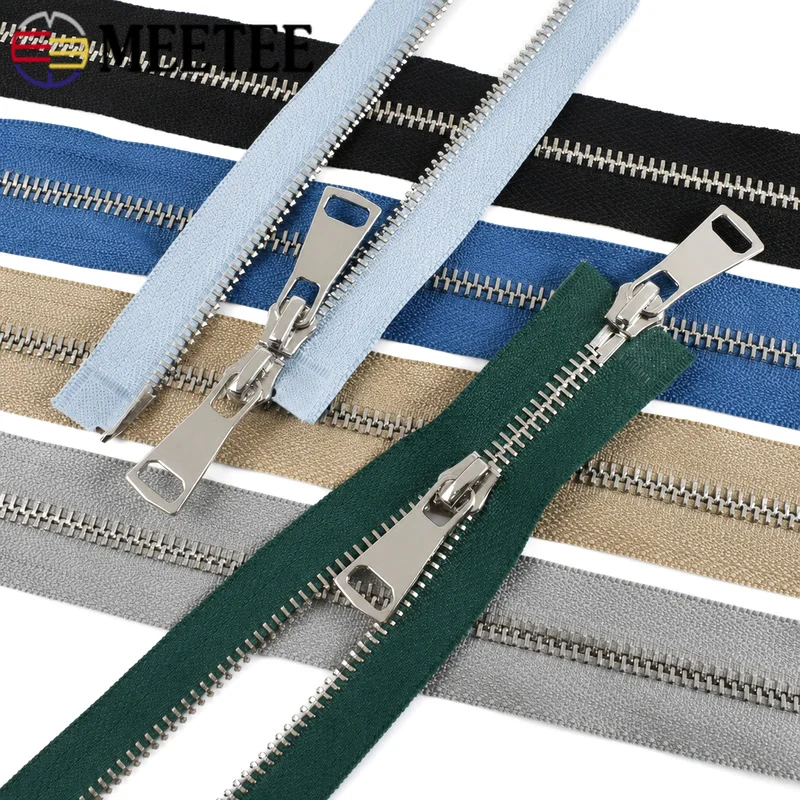2/5Pcs 5# Metal Zippers 70/90/120cm Double Sliders Open-End Zips Separating Zip for Bag Jacket Closure Sewing Zipper Repair Kit
2/5Pcs 5# Metal Zippers 70/90/120cm Double Sliders Open-End Zips Separating Zip for Bag Jacket Closure Sewing Zipper Repair Kit
