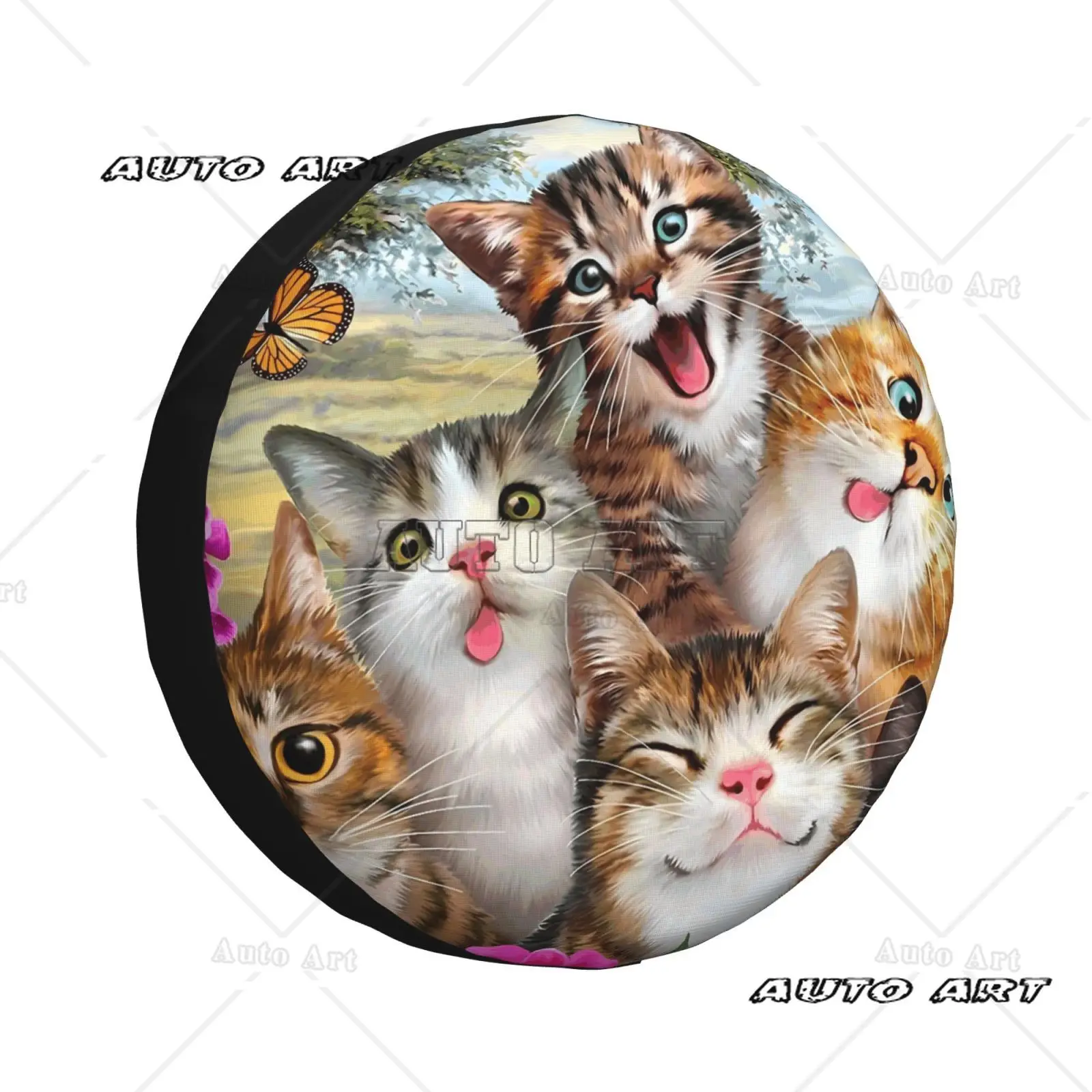 Чехол для запасного колеса с бабочкой и котом, универсальный защитный чехол для колес, автомобильные аксессуары 14, 15, 16, 17 дюймов
Чехол для запасного колеса с бабочкой и котом, универсальный защитный чехол для колес, автомобильные аксессуары 14, 15, 16, 17 дюймов