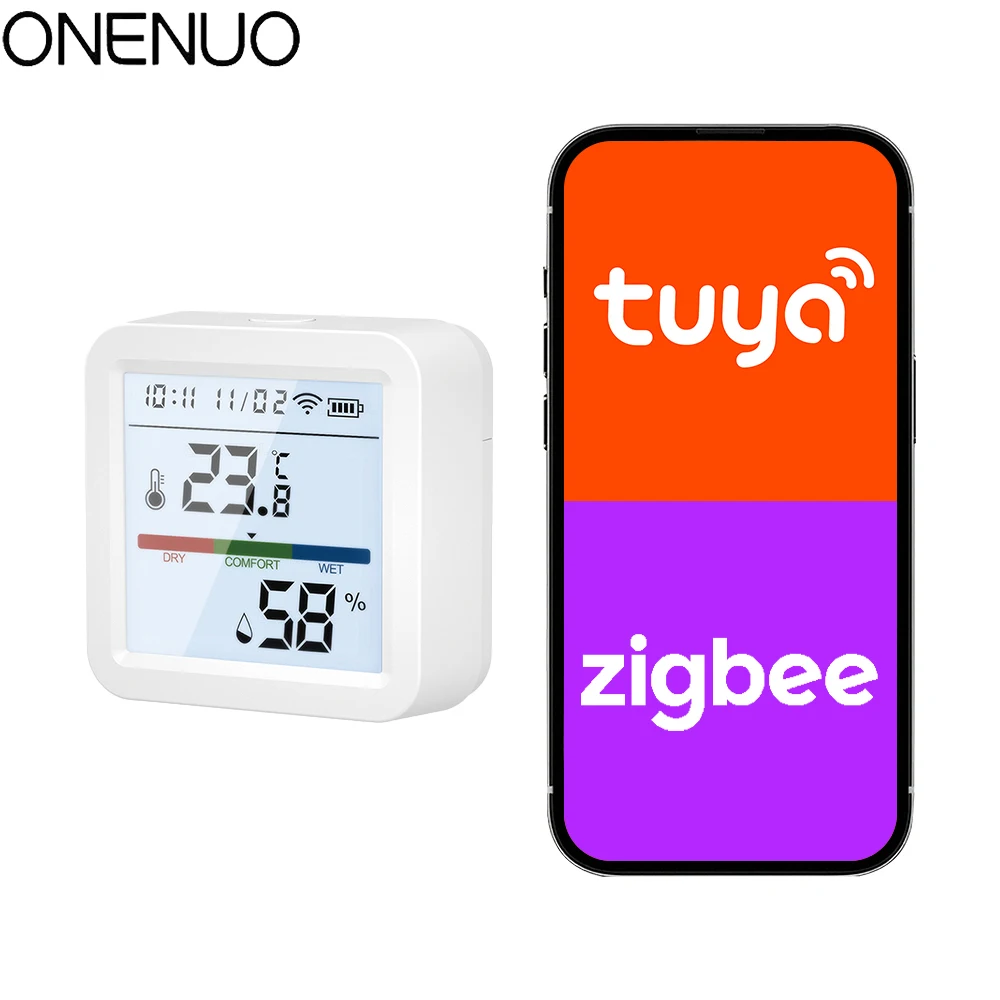 ZigBee Подсветка ЖК-дисплея Датчик температуры и влажности Управление через приложение Tuya работает с Google Assistant и нужен Tuya Zigbee Hub
ZigBee Подсветка ЖК-дисплея Датчик температуры и влажности Управление через приложение Tuya работает с Google Assistant и нужен Tuya Zigbee Hub