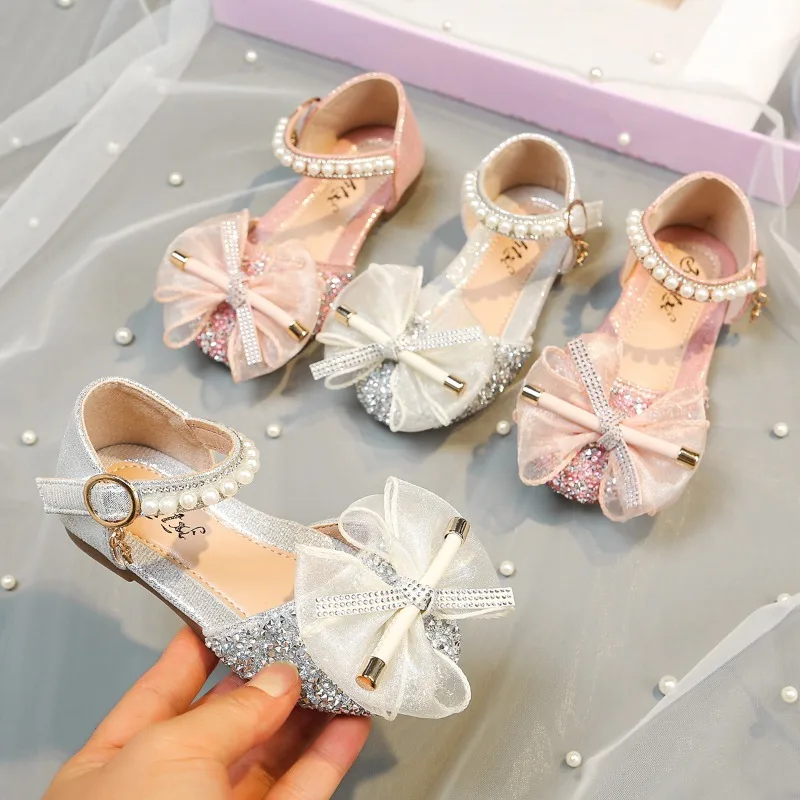 Kids Princess Closed Toe Sandals Bow Colorful Diamond Pearl Comfortable Non Slip Soft Sole Lightweight Comfort Leather Shoes
Kids Princess Closed Toe Sandals Bow Colorful Diamond Pearl Comfortable Non Slip Soft Sole Lightweight Comfort Leather Shoes