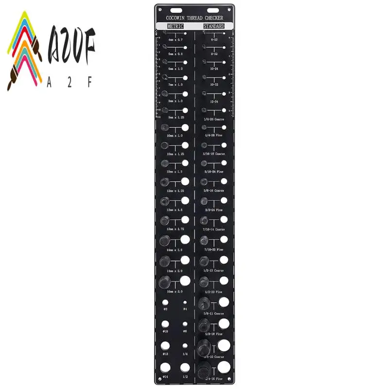 A20F-34 Инструмент для проверки гаек и болтов, линейка инструментов для идентификации гаек и болтов, стандартный и метрический калибр размера болта и резьбы
A20F-34 Инструмент для проверки гаек и болтов, линейка инструментов для идентификации гаек и болтов, стандартный и метрический калибр размера болта и резьбы