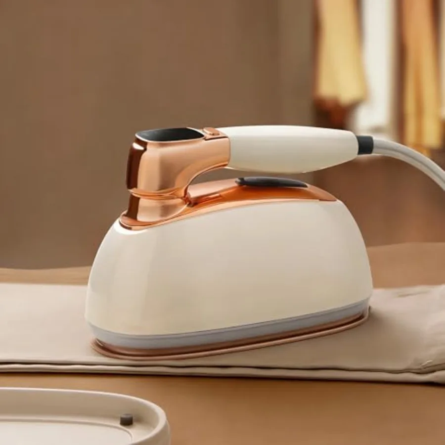 Portable 1400W Garment Steamer with 180 Rotating Handle and LCD Display for Travel Beige 260mL Water Tank Handheld Wrinkle Remo
Portable 1400W Garment Steamer with 180 Rotating Handle and LCD Display for Travel Beige 260mL Water Tank Handheld Wrinkle Remo
