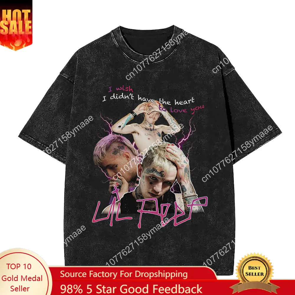 Rapper Lil Peep Graphic Washed Vintage T-shirt Men Women Cotton Casual Short Sleeve T Shirts Fashion Hip Hop T-shirts Streetwear
Rapper Lil Peep Graphic Washed Vintage T-shirt Men Women Cotton Casual Short Sleeve T Shirts Fashion Hip Hop T-shirts Streetwear