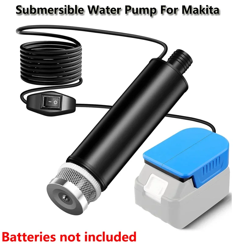 20V 100W Brushless Water Pump Adapter for Makita 18V-20V Battery, 635GPH Submersible Pump for Garden Hose Car Wash Fish Tank
20V 100W Brushless Water Pump Adapter for Makita 18V-20V Battery, 635GPH Submersible Pump for Garden Hose Car Wash Fish Tank
