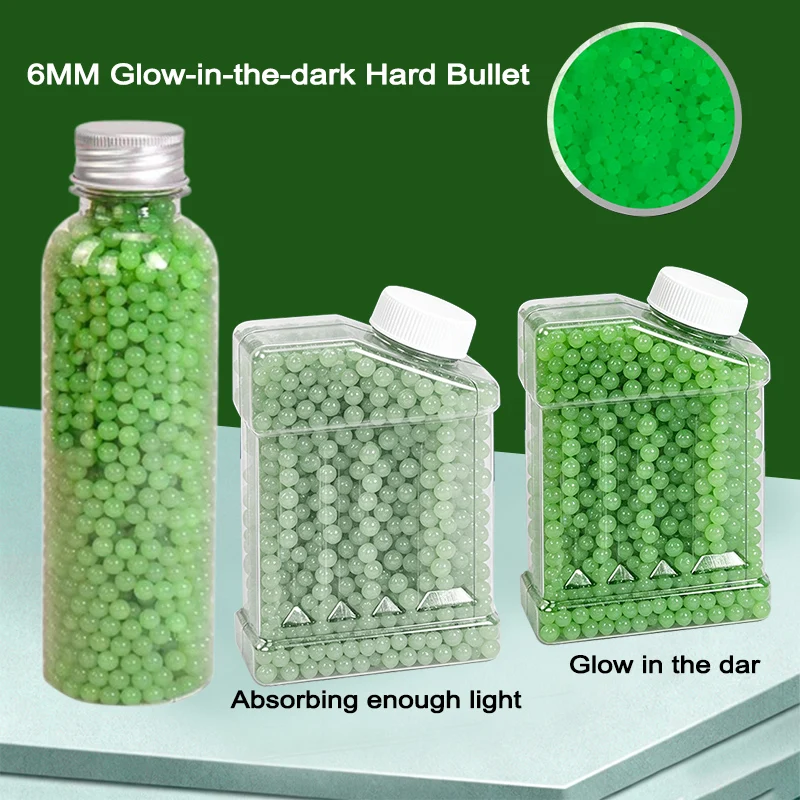 6mm 0.12g Fluorescent Glow In Dark Hard Plastic BB Balls Outdoor Team Battle Shooting Toy Accessories-2T
6mm 0.12g Fluorescent Glow In Dark Hard Plastic BB Balls Outdoor Team Battle Shooting Toy Accessories-2T