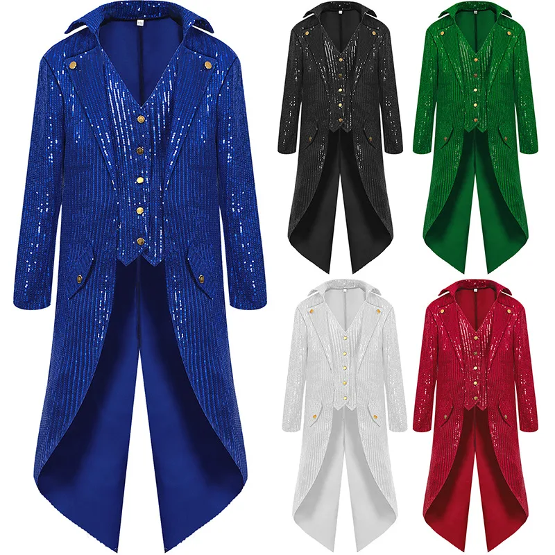 New Men Medieval Plus SIZE Halloween Cosplay Costume Mens Steampunk Gothic Jacket Victorian Tailcoat Vintage Tuxedo Coat
New Men Medieval Plus SIZE Halloween Cosplay Costume Mens Steampunk Gothic Jacket Victorian Tailcoat Vintage Tuxedo Coat
