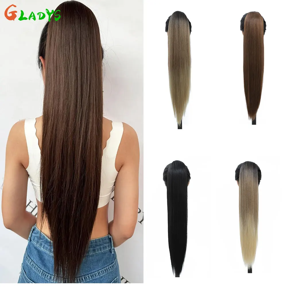 Long Straight Drawstring Ponytail Extensions 28 inch Synthetic PonyTail Hairpieces Ponytails Extension Black Brown Ponytail
Long Straight Drawstring Ponytail Extensions 28 inch Synthetic PonyTail Hairpieces Ponytails Extension Black Brown Ponytail