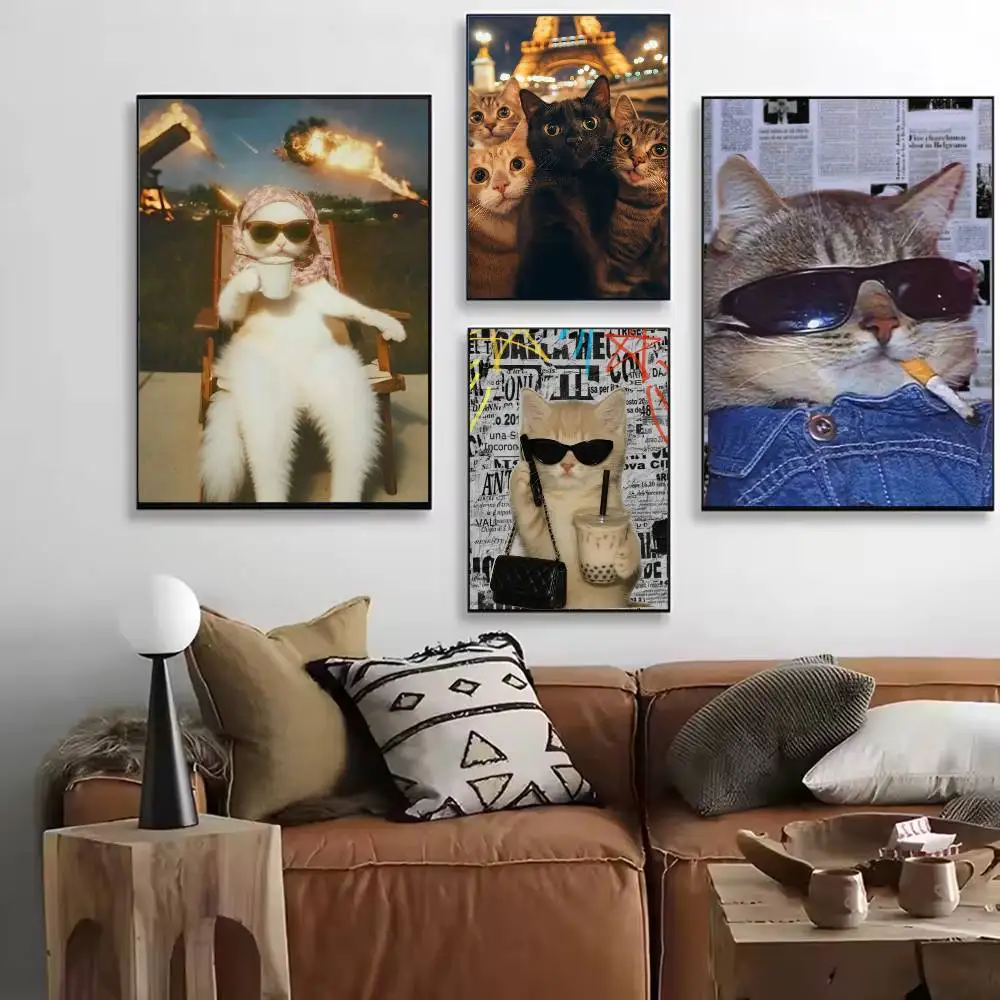 Funny C-Cute Cat Poster Versatile HD Waterproof Wall Art Self-Adhesive Decor for Any Space Ideal Gift
Funny C-Cute Cat Poster Versatile HD Waterproof Wall Art Self-Adhesive Decor for Any Space Ideal Gift