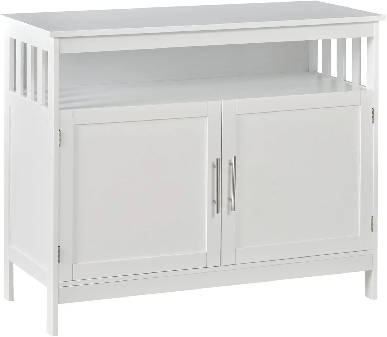 Sideboard Buffet Cabinet, Modern Coffee Bar Cabinet With 2-Level Shelf And Open Compartment, White
Sideboard Buffet Cabinet, Modern Coffee Bar Cabinet With 2-Level Shelf And Open Compartment, White