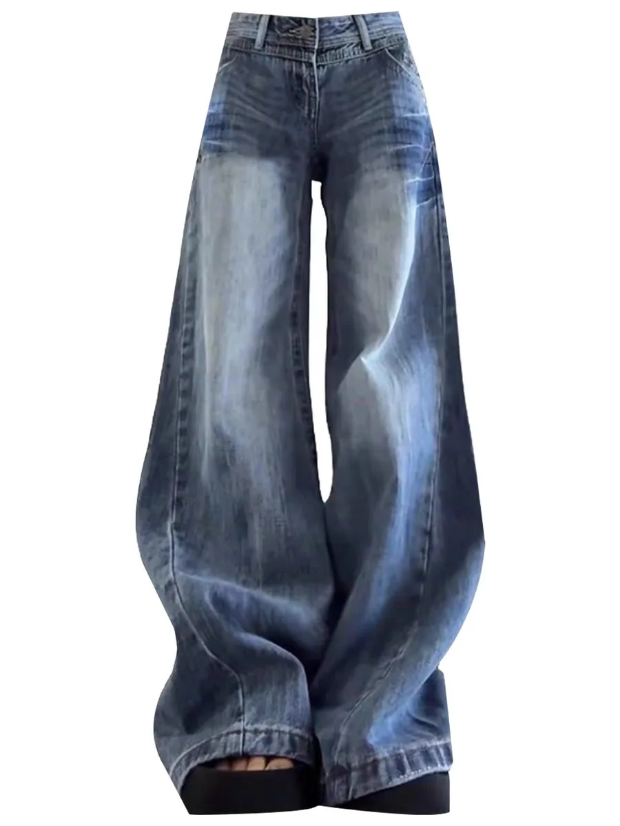 Low Waist Wide Leg American Sle Jeans Women's Loose Straight Tube Flared Pants Casual Simple Denim Spring New Arrival
Low Waist Wide Leg American Sle Jeans Women's Loose Straight Tube Flared Pants Casual Simple Denim Spring New Arrival