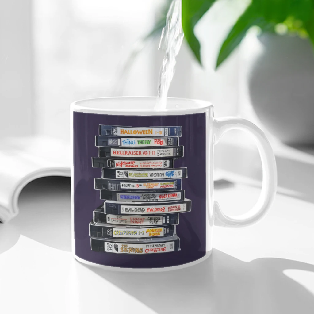 80s Halloween VHS Playlist Ceramic Cup Coffee Oatmeal Breakfast Cup Creative Personality Mug
80s Halloween VHS Playlist Ceramic Cup Coffee Oatmeal Breakfast Cup Creative Personality Mug