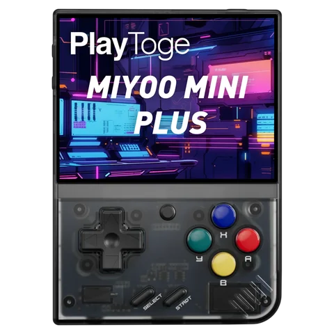 Miyoo Mini Plus Handheld Game Console, 3.5 Inch IPS 640x480 Screen, Support External TF Card, 3000mAh Battery