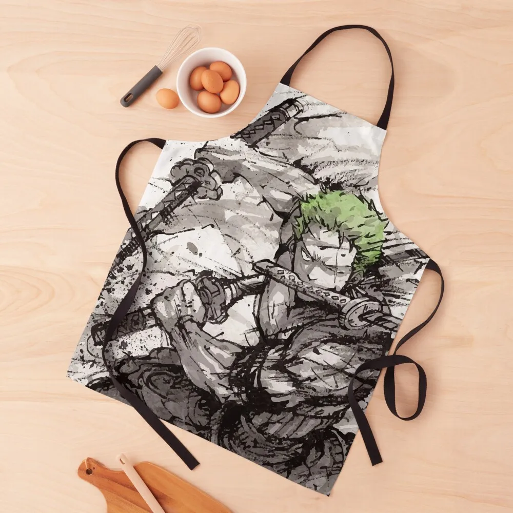 Zoro Pencil style art Apron Chef Uniform For Men Kids Apron 
Zoro Pencil style art Apron Chef Uniform For Men Kids Apron