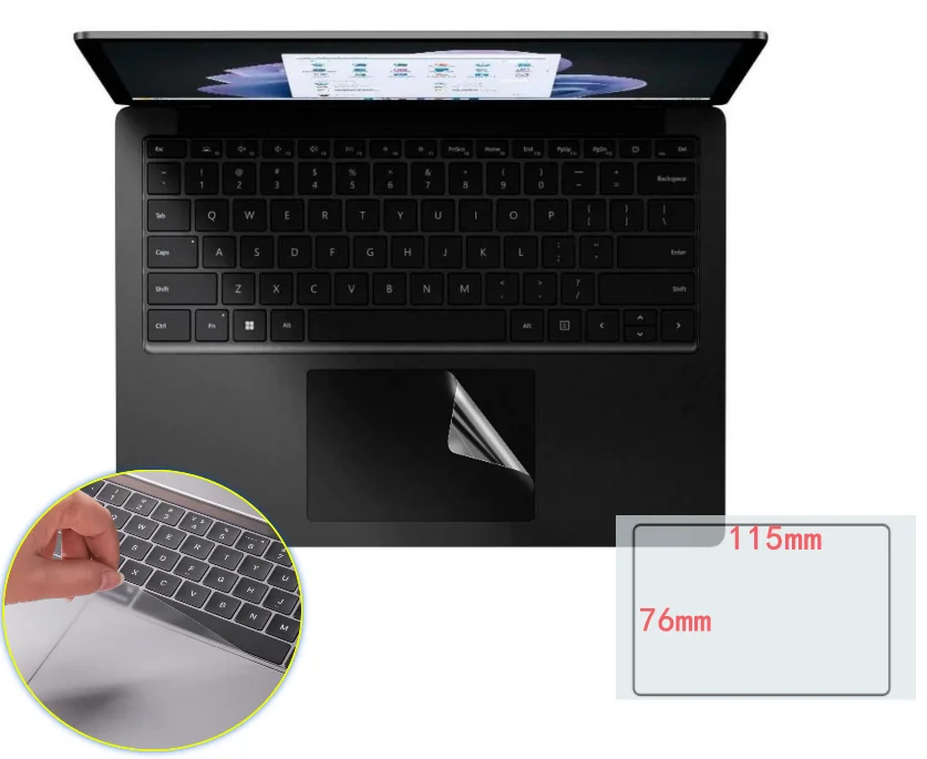 for Microsoft Laptop 5 4 3 13.5'' Touch Pad Film Size: 115*76mm Matte Touchpad Protective film Sticker Protector
for Microsoft Laptop 5 4 3 13.5'' Touch Pad Film Size: 115*76mm Matte Touchpad Protective film Sticker Protector