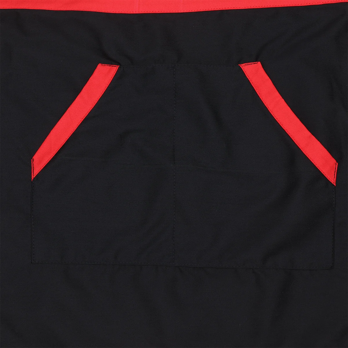 Half-Length Unisex Kitchen Apron Red Black Rim Pattern Short Waist Apron Pockets Cafe Cooking Serving Waiter Workwear
Half-Length Unisex Kitchen Apron Red Black Rim Pattern Short Waist Apron Pockets Cafe Cooking Serving Waiter Workwear