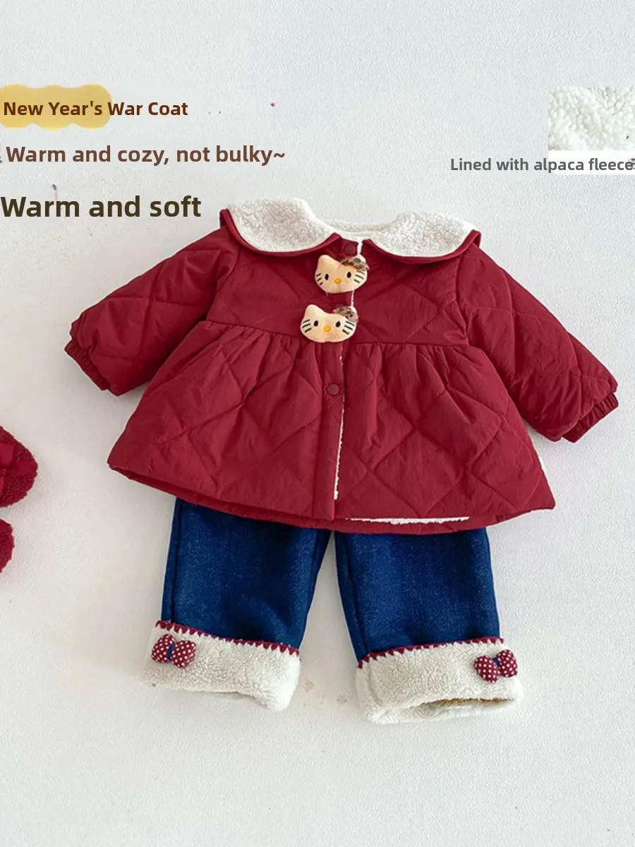 Новогодний наряд для девочек: модное зимнее пальто из хлопка для малышек, верхняя одежда на конец года
Новогодний наряд для девочек: модное зимнее пальто из хлопка для малышек, верхняя одежда на конец года