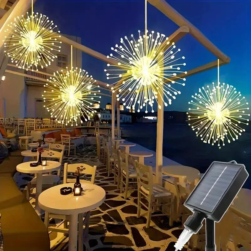 4-Pack Solar Firework Lanterns LED Copper Wire Lights with 8 Lighting Modes Solar Lamps for Garden Patio Wedding Christmas Decor
4-Pack Solar Firework Lanterns LED Copper Wire Lights with 8 Lighting Modes Solar Lamps for Garden Patio Wedding Christmas Decor